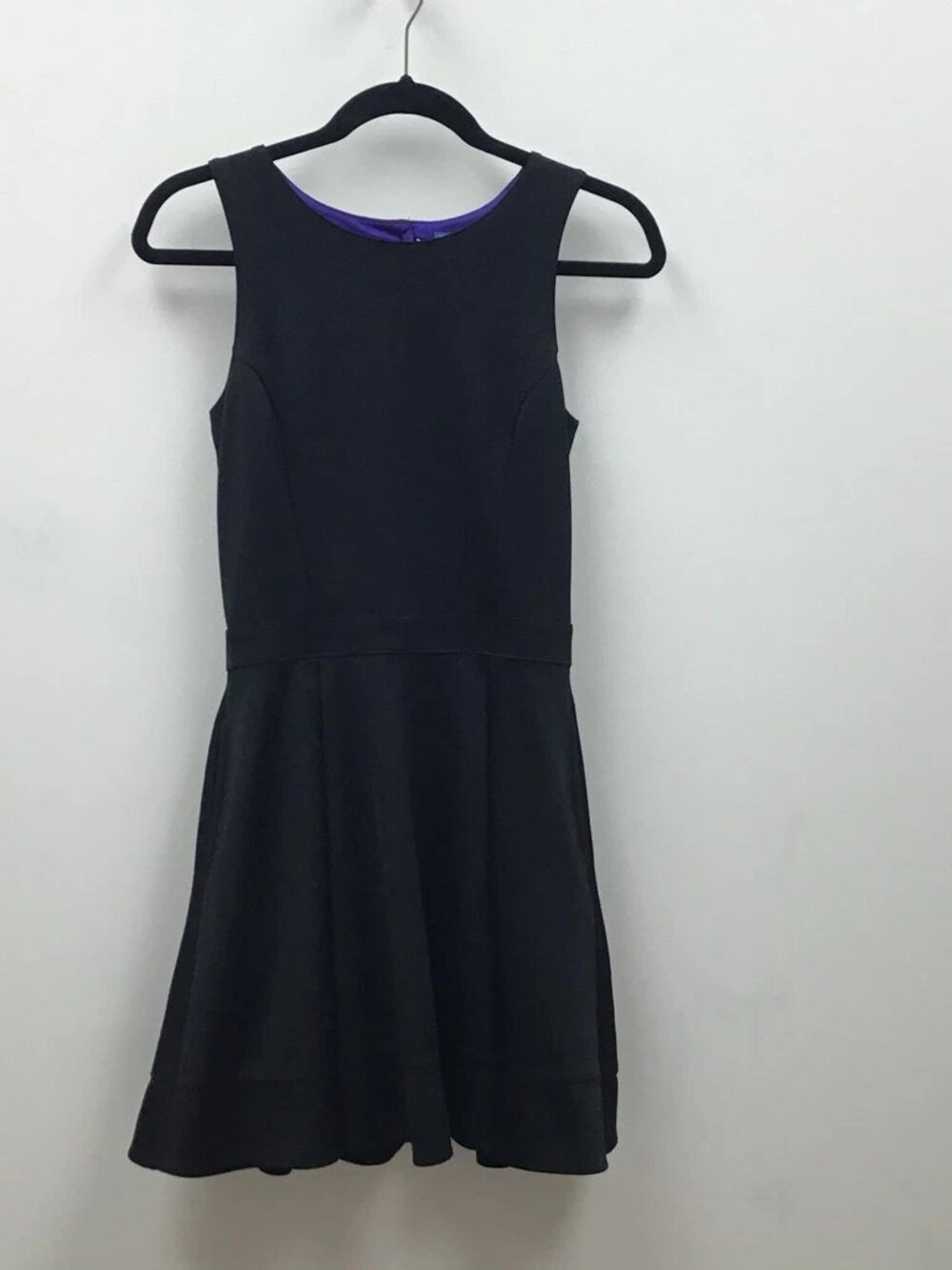 Lamour Women's Black Stretch Fit Flare Dress